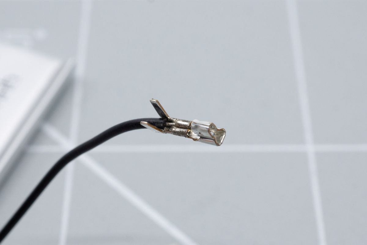 The first part of the connector makes the electrical connection between the cable and the connector