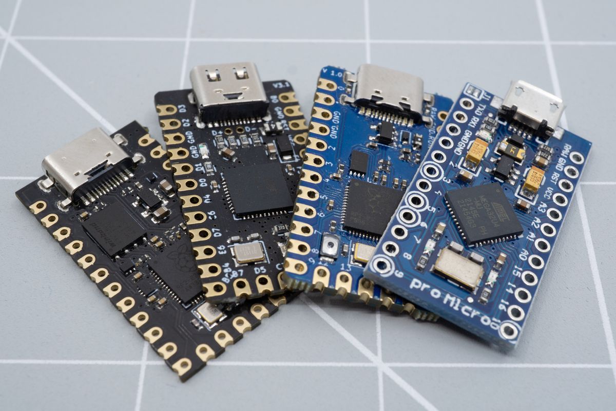 Various microcontrollers in a Pro Micro form-factor