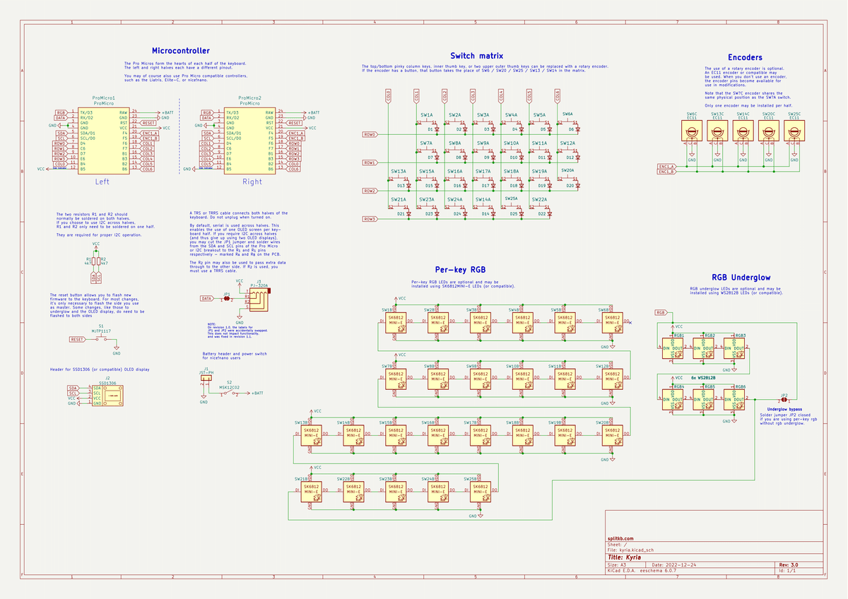 Kyria rev3.1 schematics