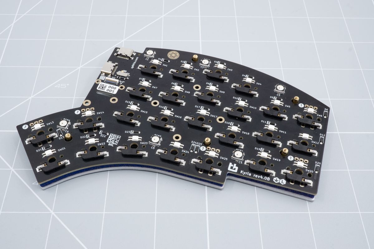 Adding the keyboard PCB to the stack-up