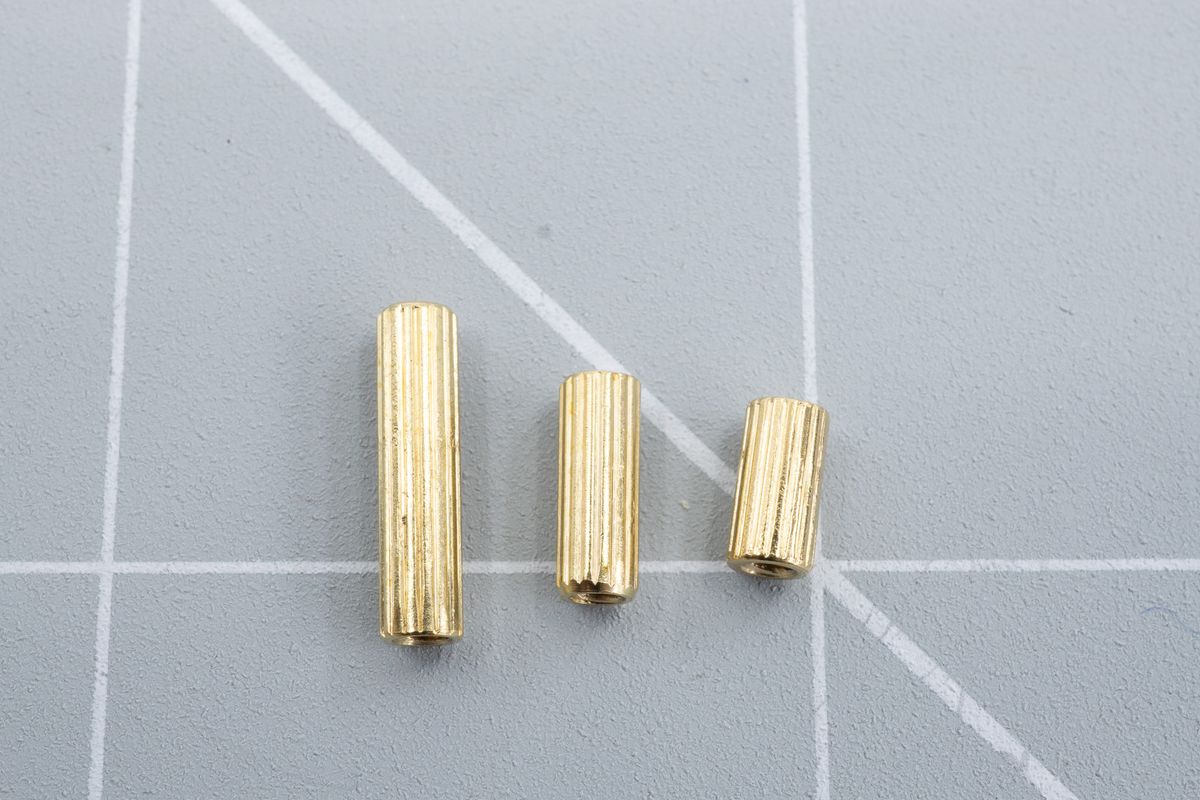 Spacers (left to right): 12 mm, 8 mm, and 6 mm