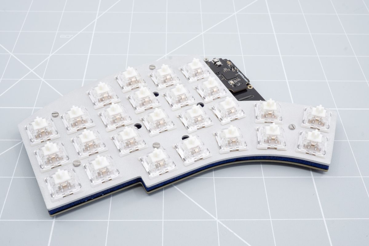 All switches inserted in to the keyboard