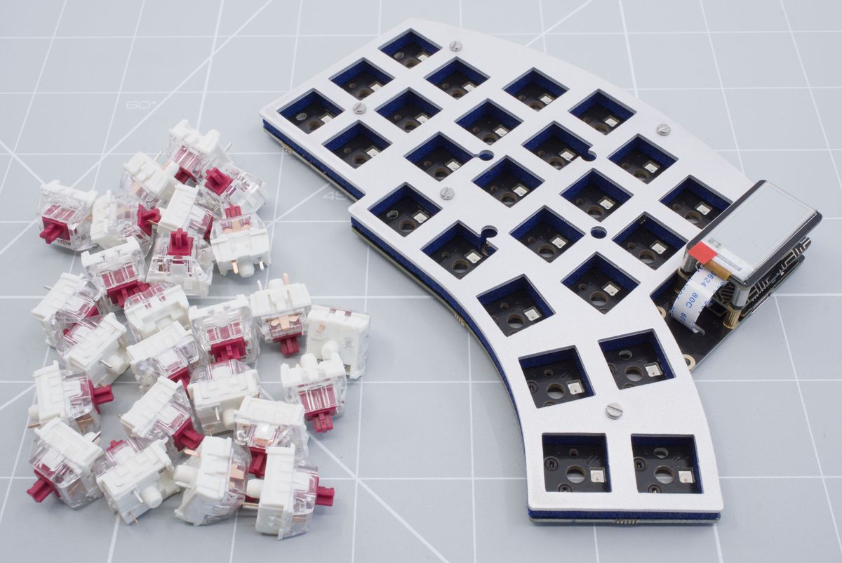 The prepared keyboard and switches