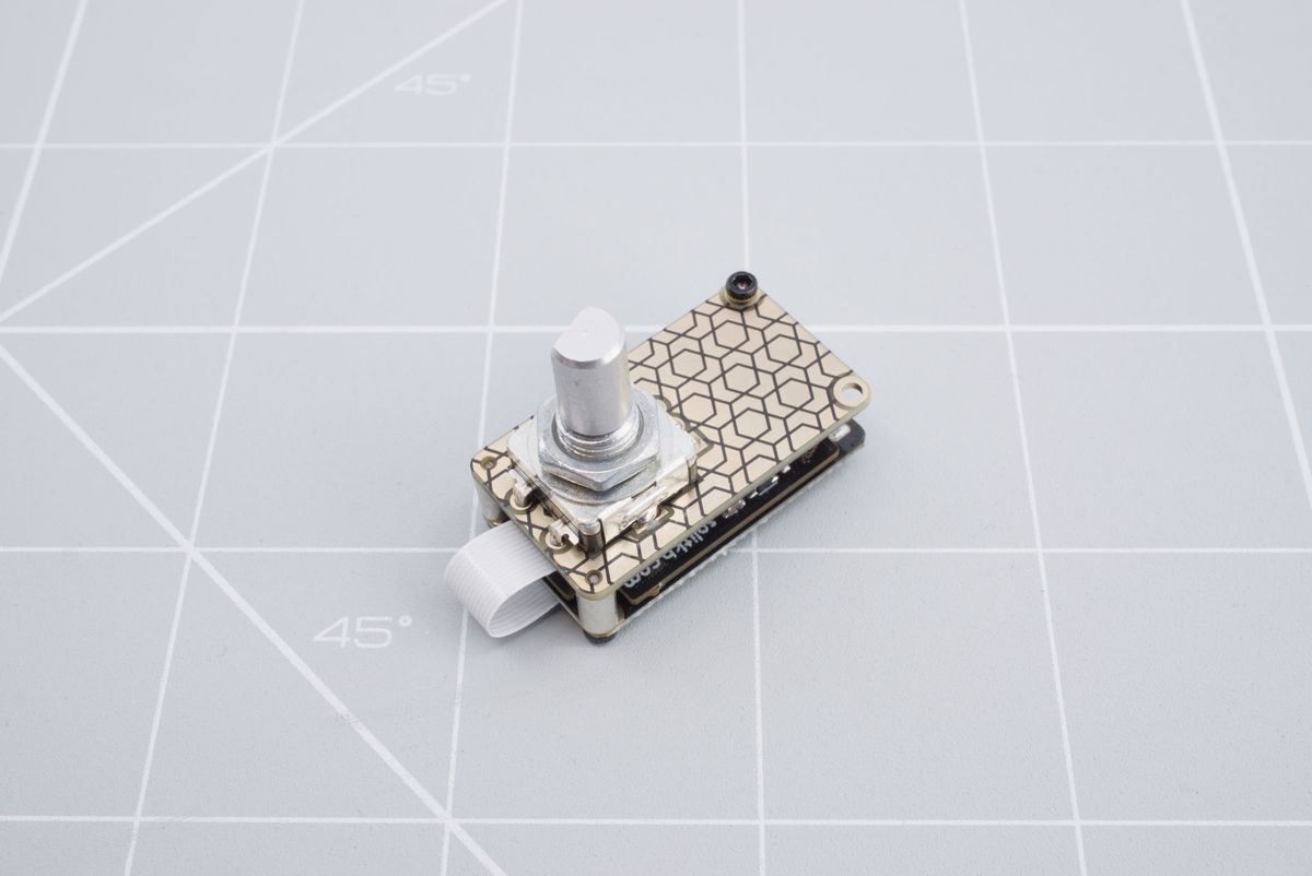 Prepared adapter board with the wired controller and a Halcyon encoder