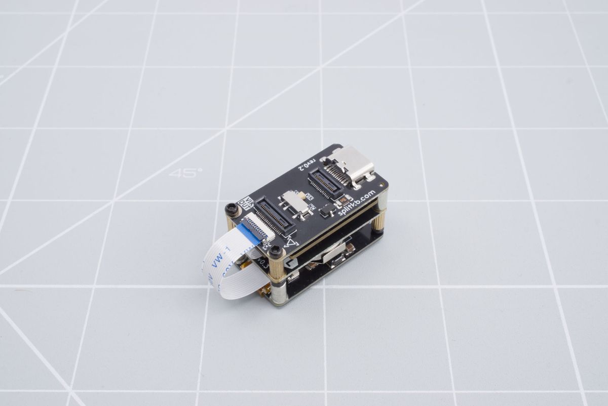 Bottom side of the prepared adapter board with the wireless controller and a Halcyon epaper display