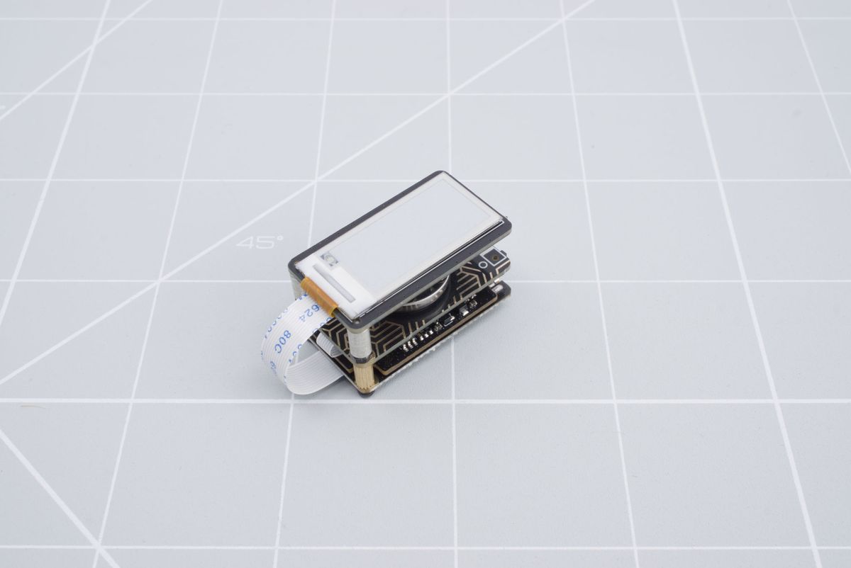 Prepared adapter board with the wireless controller and a Halcyon epaper display
