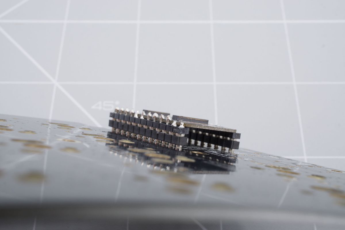 Flush pins of the connector board