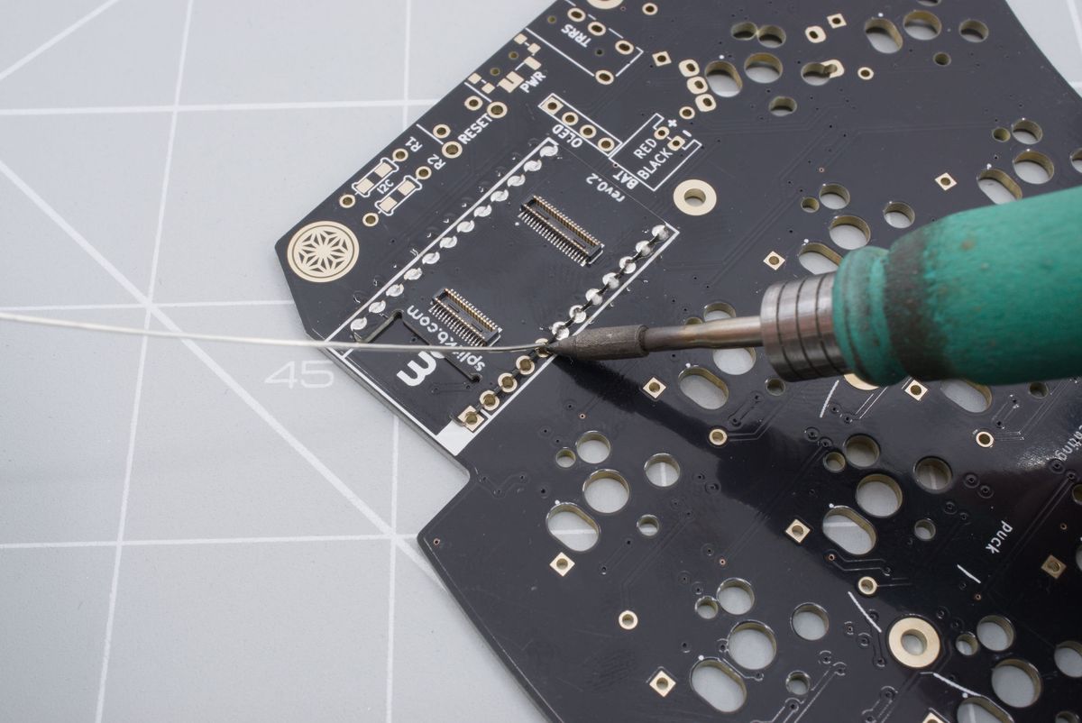Soldering the connector board