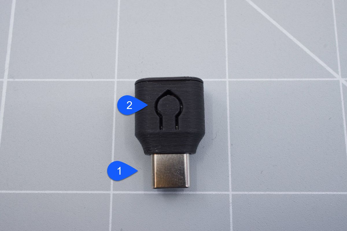 Back side of the dongle.