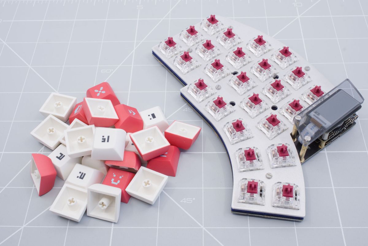 The keyboard and keycaps
