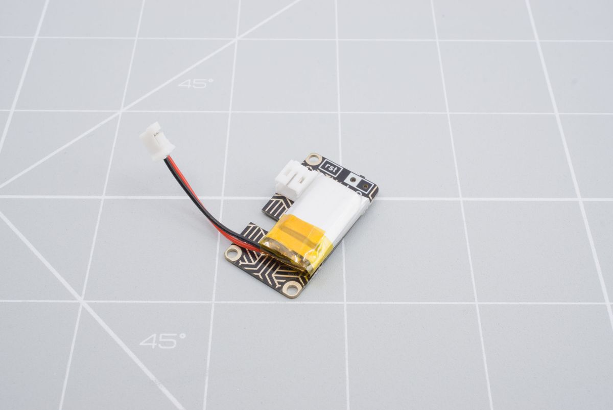 LiPo battery on the battery board