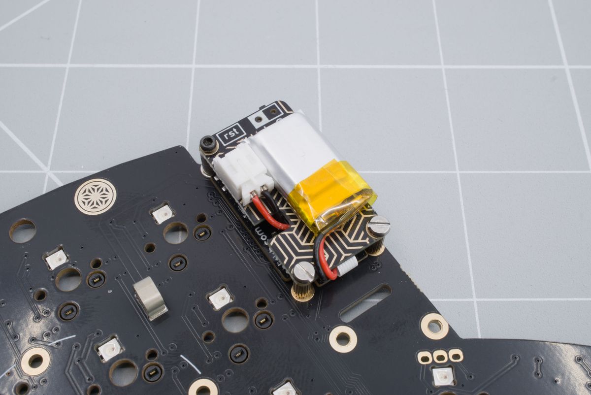 Installed LiPo battery board