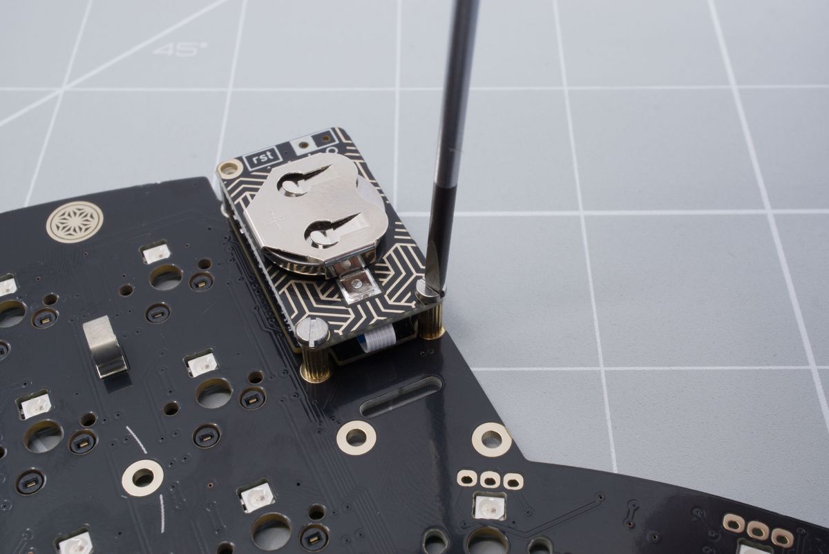 Screwing in battery board