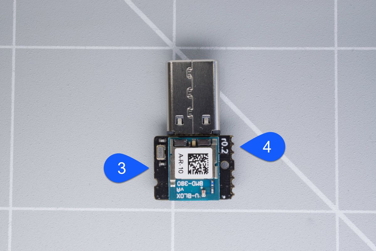 Back side of the dongle.