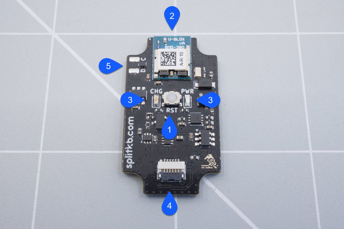 Front side of the wireless controller.