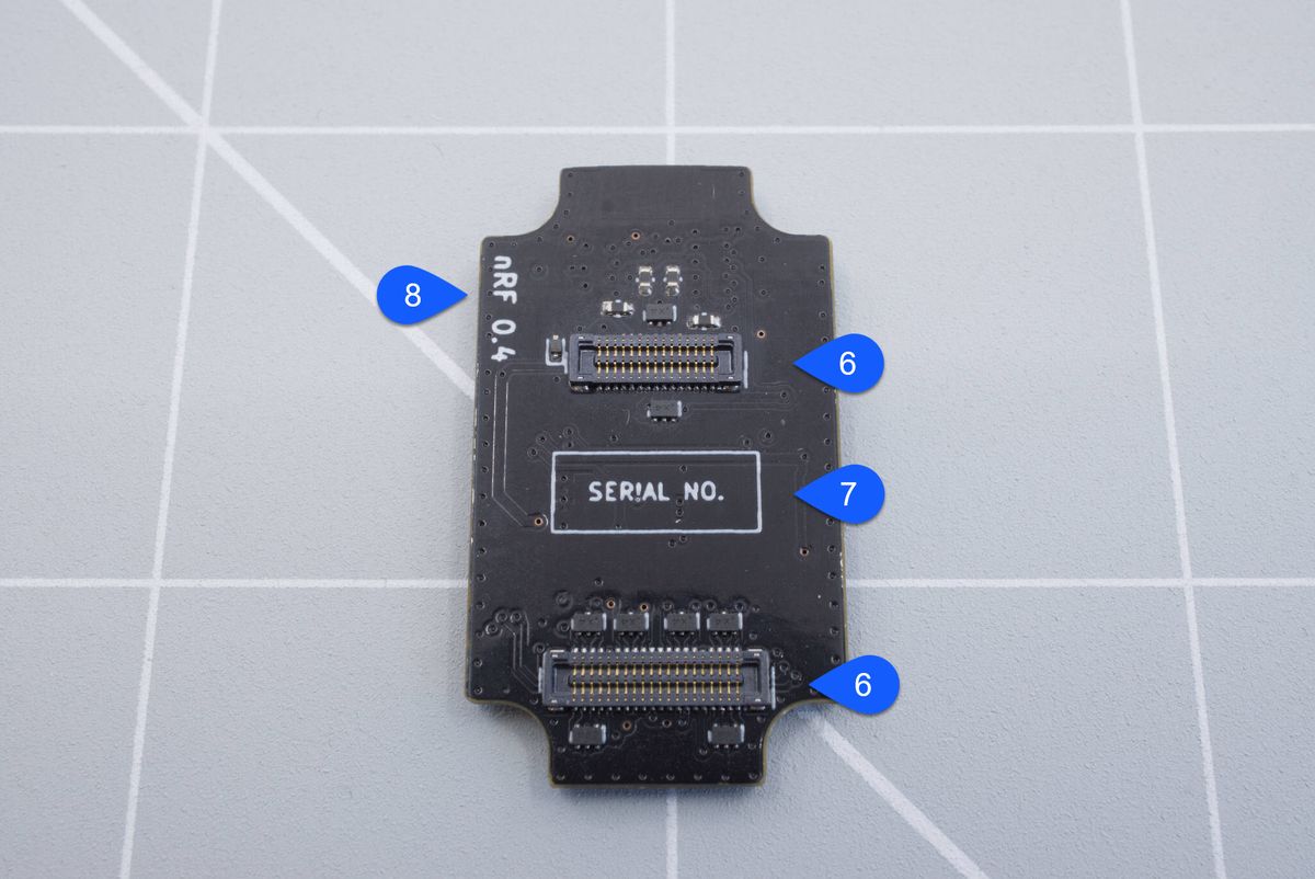 Back side of the wireless controller.