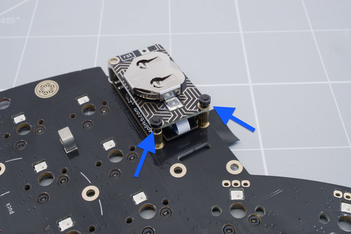 Securing the battery board