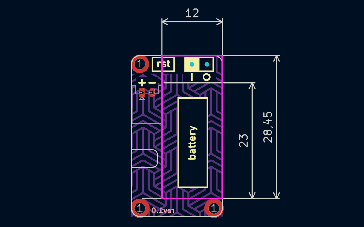 Constraints of the LiPo battery board